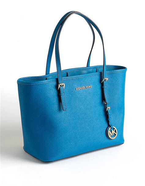 michael kors aqua tote bag|Michael Kors small blue handbags.